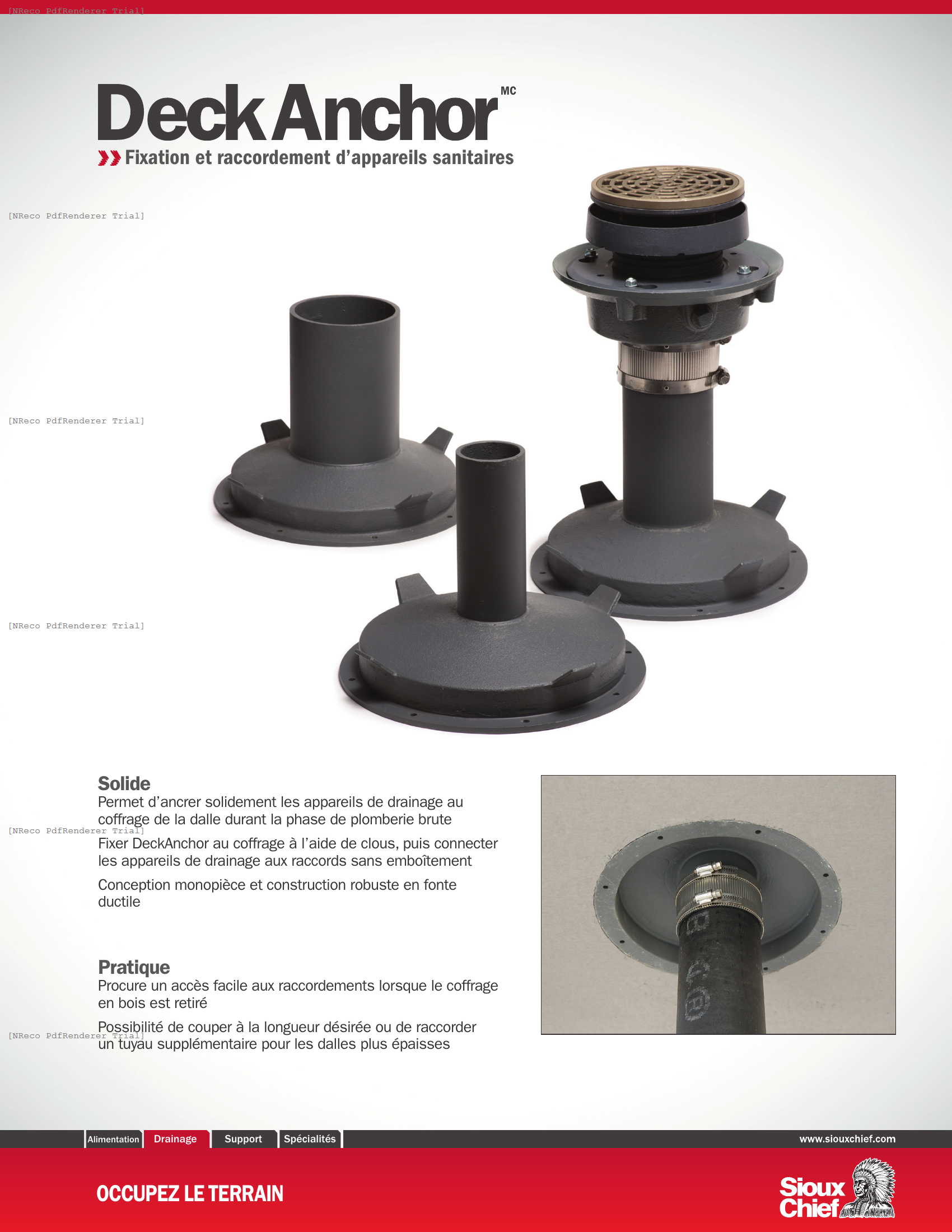 DECKANCHOR - FIXTURE MOUNTING FITTING - BROCHURE_FRENCH.PDF Brochure Document